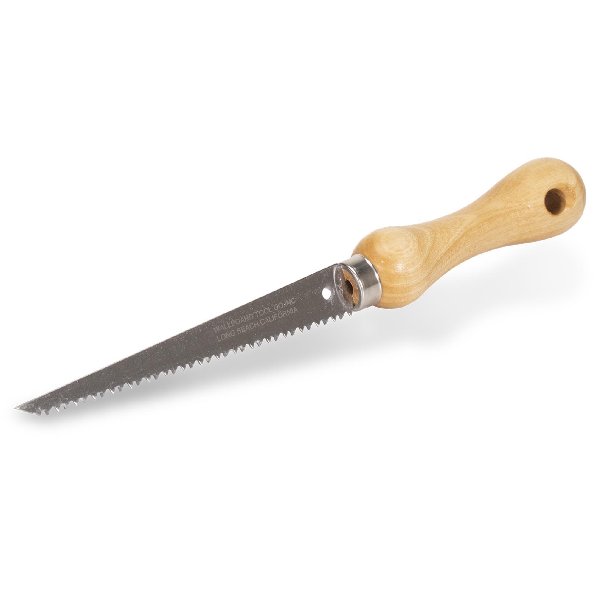 Wal-Board Utility Drywall Saw — 6in., High-Carbon Steel, Contoured Wood Handle, Model# 004-001